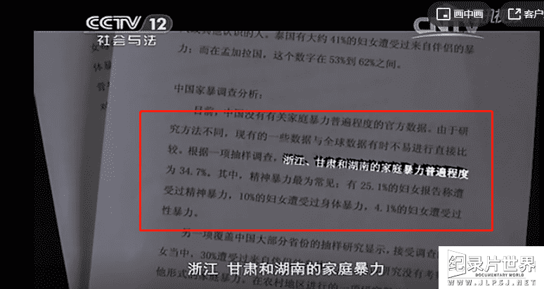 央视纪录片《中国反家暴纪事 2014》全8集