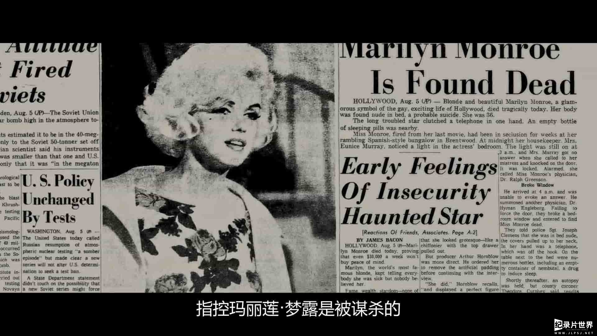 Netflix纪录片《玛丽莲·梦露之谜：首次现世的录音 The Mystery of Marilyn Monroe: The Unheard Tapes 2022》全1集